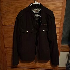 Harley-Davidson Gray and Black Military Field Jacket